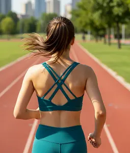 sports bras for women sports bras plus size Women’s Flexible Cross Back Sports Bra, Wireless Seamless Construction, Breathable Soft Top for Yoga, Fitness and Daily Wear