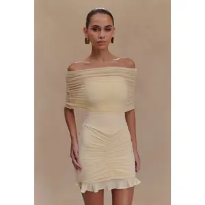 Colette Off Shoulder Mesh Dress