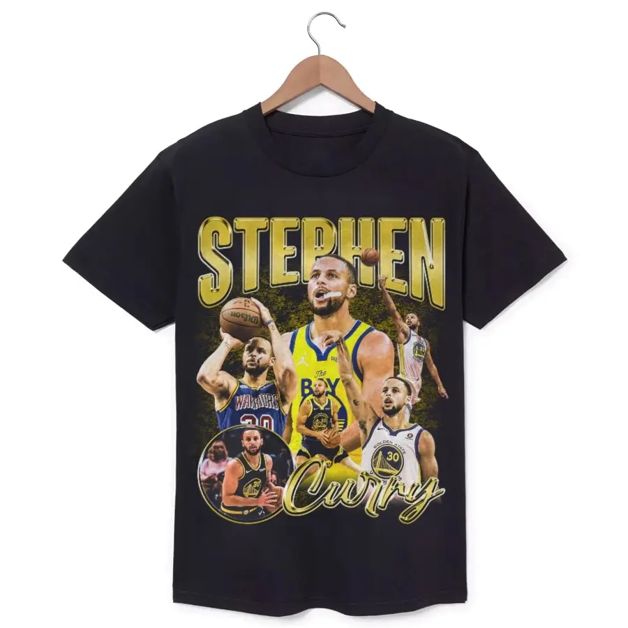 Steph Curry Vintage Tee Shirt Streetwear Y2K Premium Print – Gift for Fans T-Shirt