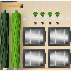 Replacement Parts for Roomba iRobot i7 i7+ i3 i4 i5 i6 i8 E5 E6 E7 and J7 J6 J5 Plus Version Rubber Brush and Side Brushes Set
