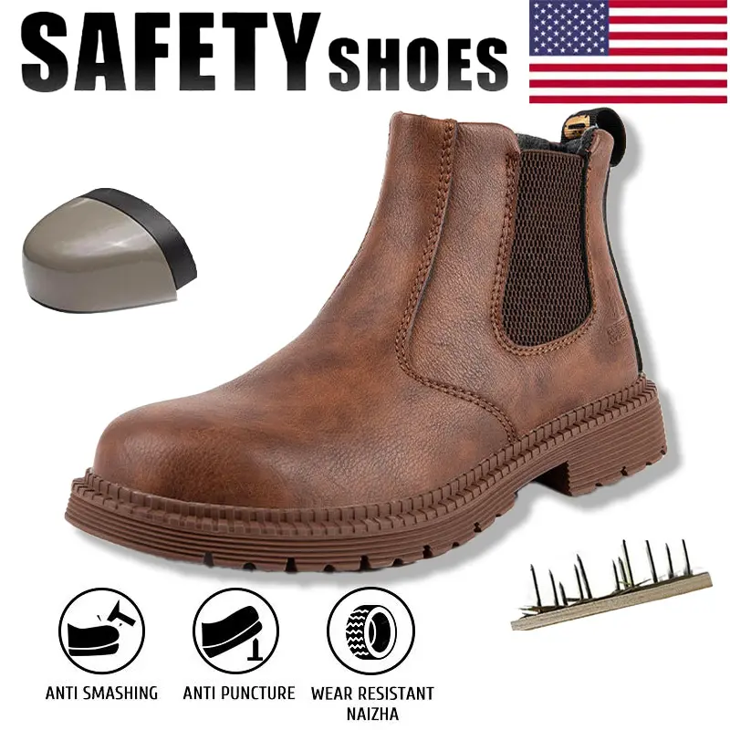 Women's Durable Anti-Slip Safety Work Footwear, Waterproof Worker Shoes for Outdoor Use