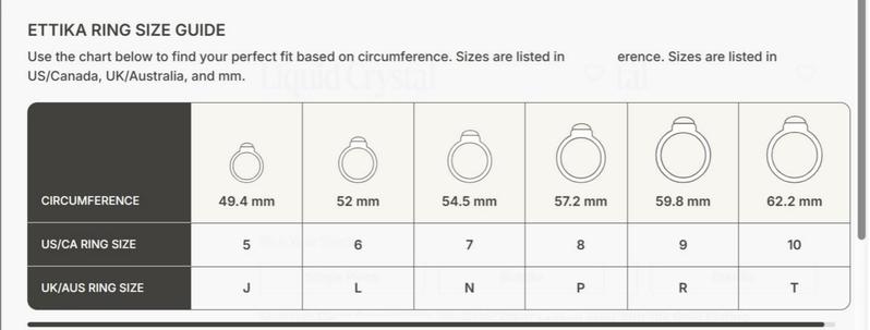 Ettika Liquid Crystal Statement Ring 18K Gold Plated Brass with Cubic Zirconia Fashion Jewelry Elegant Gift for Her Ettika Liquid Crystal Statement Ring 18K Gold Plated Brass with Cubic Zirconia Fashion Jewelry Elegant Gift for Her