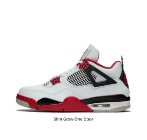 White Red Black Low Top Basketball Sneakers Breathable Mesh Red Lace Lock Black Frame Air Cushion Midsole Street Kicks