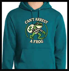 VINCENZO THE FROG Mid-weight Unisex Cotton/Poly Blend Hoodie