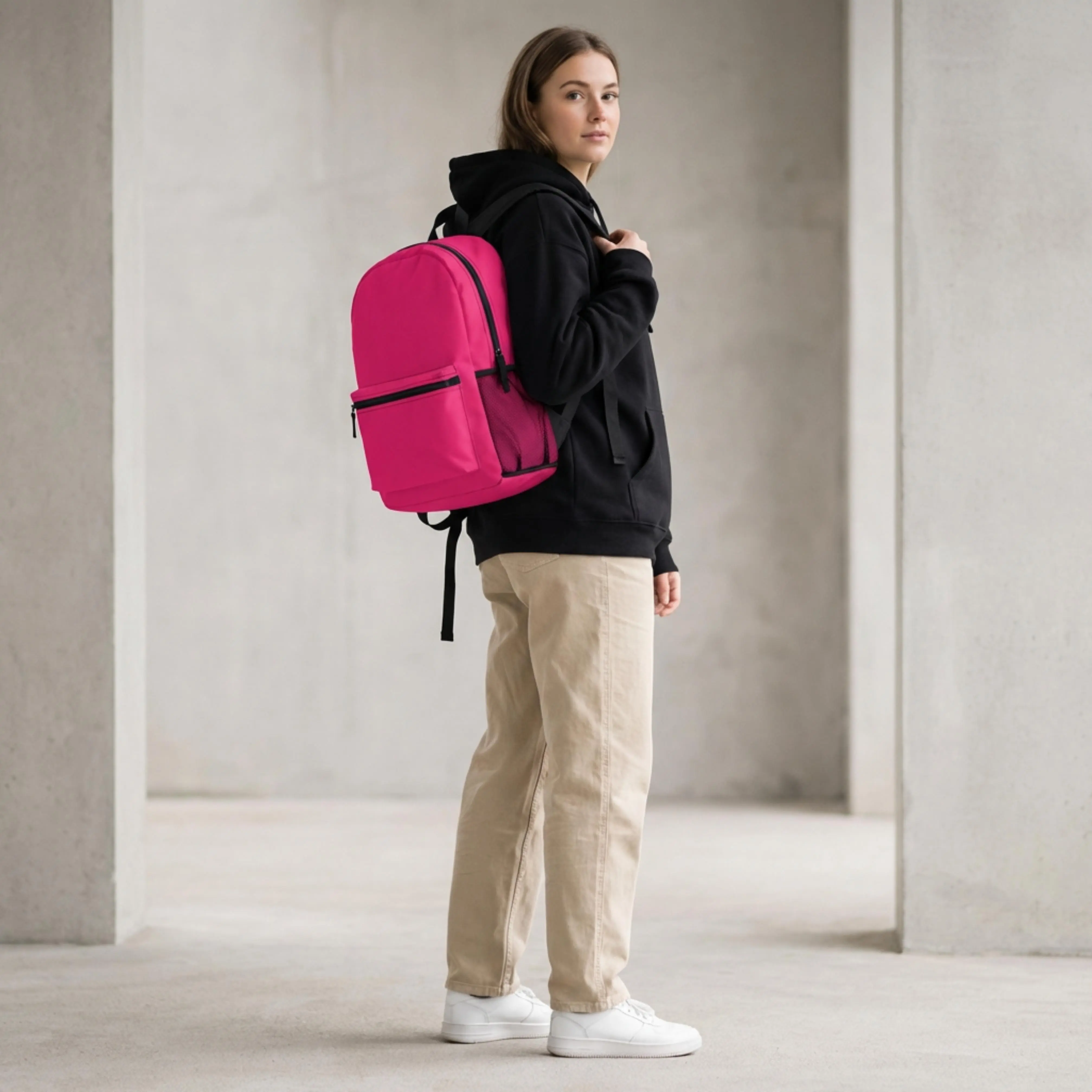 Neon Pink Backpack