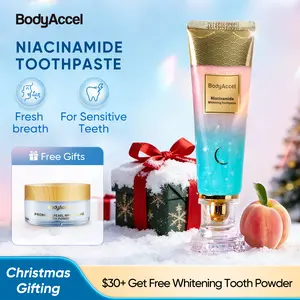 【Hot】BodyAccelProbiotic Whitening Toothpaste, Free of Fluoride, Nicotinamide, Anti plaque, Oral Health Management Teeth Whitening Solution-JZ TikTokShopBlackFriday