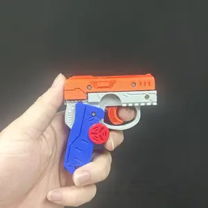 Rotating Folding Gyro Gun Fidget Toy Stress Relief Gadget Creative Fingertip Spinner for Adults Kids Office Desk Anti Anxiety Focus Toy