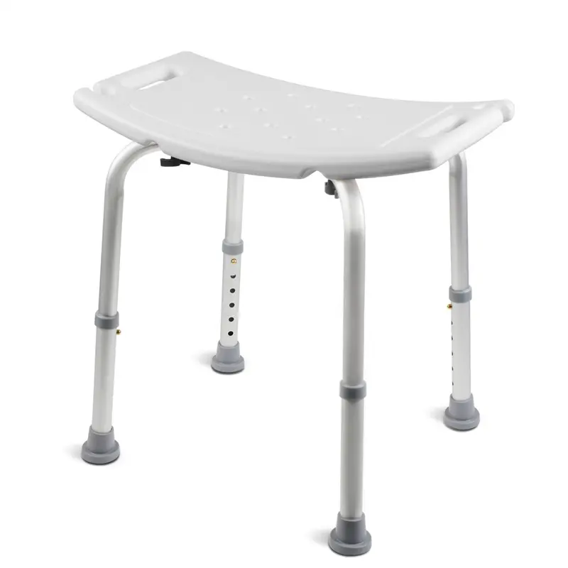 Adjustable Shower Chair with Non-Slip Suction Feet – Heavy Duty Medical Bath Stool for Inside Tub & Shower, Padded Armrests for Elderly, Adults & Disabled