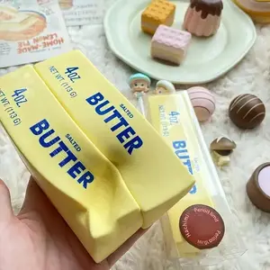 Salted Butter taba Squishy Toy - 4oz Cream Stick Silicone Fidgets Squishies, Scented, Soft for Stress Relief, Ideal Gift for Occasions, Squishies Toy