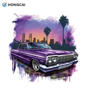 Vintage Flame Low Profile Car Sticker, Cool American Street Style Vinyl Decal, Graphic Decal, Sticker Decals, Vibrant Gradient Colors, Easy to Apply, Fits Trendy T-Shirts