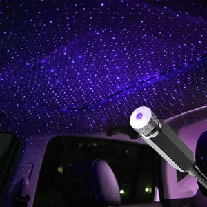 LED Starry Sky Projector Night Light, Romantic USB Car Roof Ceiling Mood Light for Bedroom and Auto Interior, Adjustable LED Mood Light, Ceiling Projection Lamp
