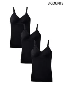 3-Piece Maternity Nursing Bras with Ruched Details, Comfortable and Supportive Design, Fashionable Style for New Moms, All Seasons, Maternity Solid Bra, Pregnancy Maternity Bra, Maternity Underwear