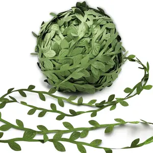 269ft Leaf Ribbon,  Shower Decorations Artificial Vines Leaf String Trim Ribbon for Decorative Jungle   Green  Wedding Party Balloon Garland DIY Craft