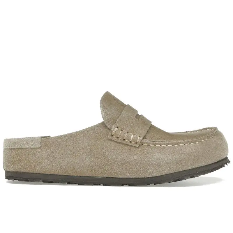 Birkenstock Men's Naples Wrapped Suede Leather Taupe, from StockX