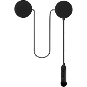 Motorcycle Helmet Bluetooth Headset Waterproof Outdoor Sports Headset Hands Free Music Call Control Automatic Answering 60 Hours Playing Time High Sound System