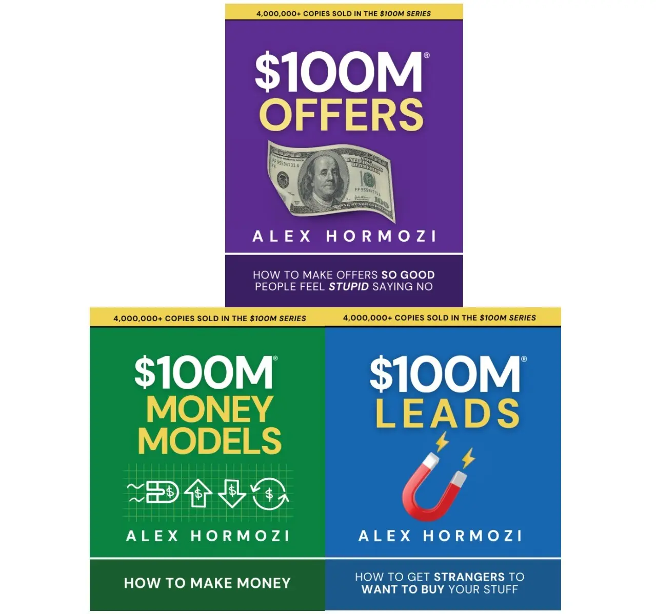 $100M Series 3-Book Set (Paperback) - Money Models, Irresistible Offers, Lead Generation, Customer Lifetime Value Strategies, Business Success, Proven Strategies for Scaling Businesses