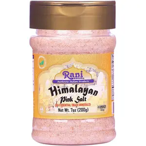 Rani Himalayan Pink Salt Powder (84 Essential Trace Minerals) 7oz (200g) PET Jar ~ All Natural | Vegan | Gluten Friendly | NON-GMO | Kosher | Indian Origin