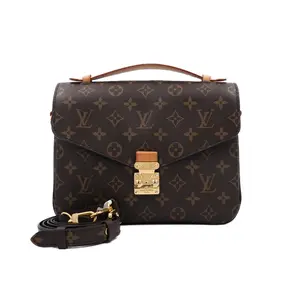 Pre-owned Louis Vuitton Canvas Top Handle Bag Pochette Metis Hobo Monogram JM MM458