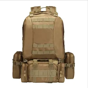 Outdoor military fan waterproof backpack multi-functional hiking large-capacity mountaineering bag upgraded version combination backpack