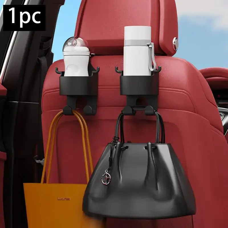 Car Seat Back Hanging Water Cup with Hook Design for Summer Gift, Car Accessories for Girls Boys, Car Stuff, Truck Accessories, Multifunctional Car St