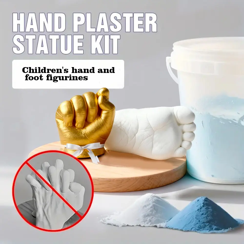3D Hand Model Making Kit, DIY Plaster Hand Model Making Kit, Perfect Gift for Birthday, Suitable for Couples and Parent-child Interaction, Hand and Foot Figurine, Craft, Craft Supplies