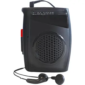 Stereo Cassette Player/Recorder with Earphones: Portable AM/FM Radio & - Recording System