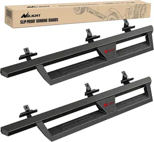 Nilight Running Boards for 2021 2022 2023 2024 Ford Bronco 4 Door Dual-Stage Textured Black Powder Coated Slip-Proof Side Step Nerf Bars Car Truck Automotive Vehicle dealsforyoudays