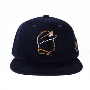 Tony Gwynn #19 San Diego Padres Navy Snapback Hat - Player Silhouette & Signature Embroidered Flat Bill Baseball Cap