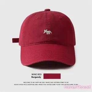 2026 New Arrival: Embroidered Little Fox Baseball Cap — Unisex Sports Style with Deep Crown & Wide Brim (Face-Slimming Effect) — Sun-Shading & Breathable