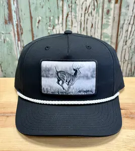 Whitetail Deer Patch 5 Panel Rope Trucker Hat Richardson 258