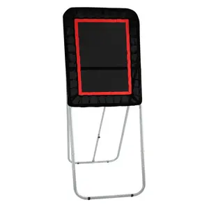Spring new arrivals Folding Lacrosse Rebounder for Backyard, 3x4 Ft Volleyball Bounce Back Net, Pitchback Throwback Baseball Softball Return Training Screen, Adjustable Angle Shooting Practice Training Wall, Black