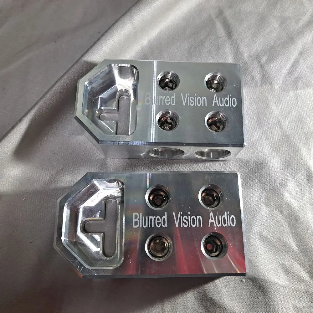 2*Blurred Vision Audio BV4SPOT- High Quality BOLT DOWN SET SCREW TYPE BATTERY TERMINAL