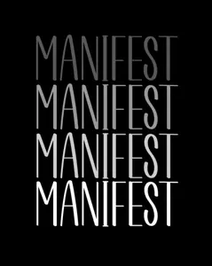 MANIFEST Manifesting Journal: Vision Board Notebook 1/2 Blank & 1/2 Lined Page