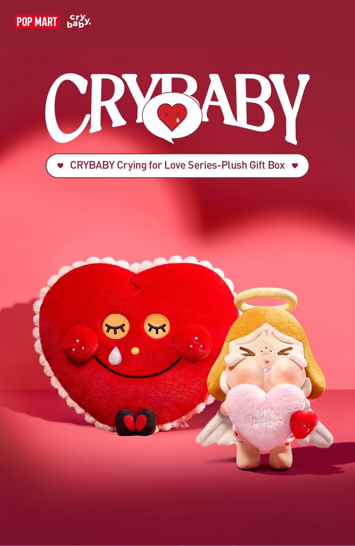 POP MART CRYBABY Crying for Love Series-Plush Gift Box, Collectible Toys