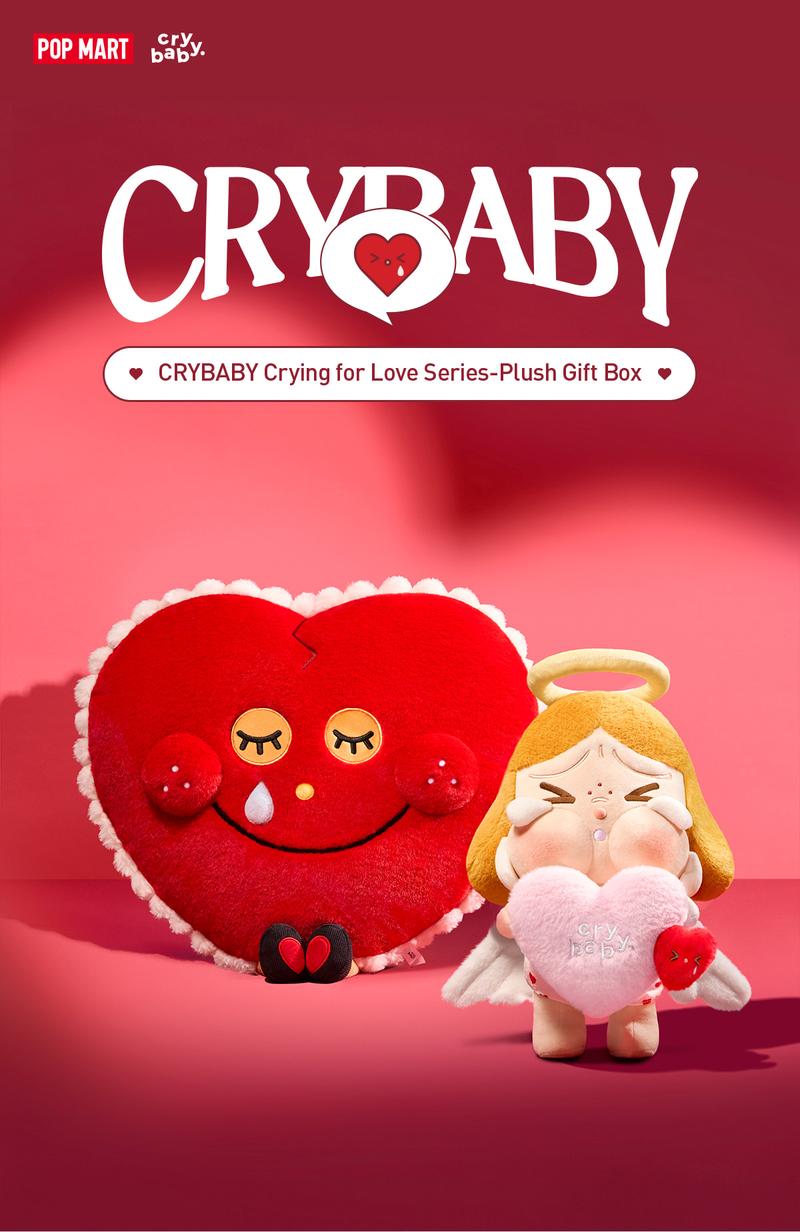 POP MART CRYBABY Crying for Love Series-Plush Gift Box, Collectible Toys, Valentine’s Day Gifts