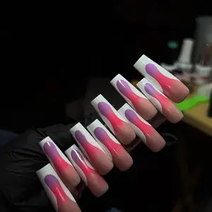Reusable Rubber Base Press Ons Durable Quality Nail Extensions 50G Customizable multiple wears