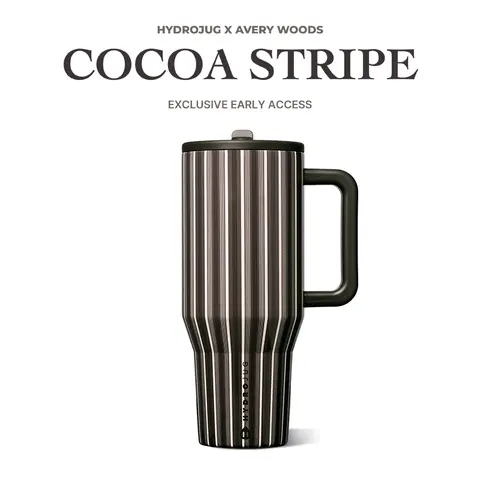 HydroJug Traveler | Leak-Proof Insulated Tumbler with Flip Straw & Cup Holder Fit Flasks Lid Drinkware Leakproof Tumbler
