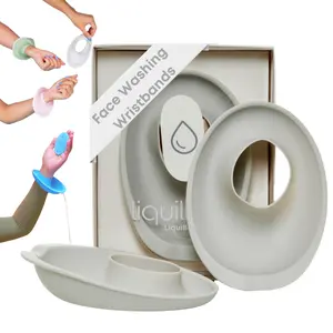 LiquiBands Face Washing Wristbands – No More Wet Sleeves Skincare Essential - Silicone Bands to Catch Water Drips – Stocking Stuffer