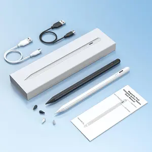 2PCS Stylus Pen for iPad with Palm Rejection Tilt Sensor,13 Mins Fully Charged, Active Pencil iPad Pen Compatible W/iPad 6/7/8/9/10,iPad Pro12.9/11"/M4,iPad Air3/4/5/6,iPad mini5/6(White+Black))