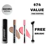 sacheu Full Face Locked In | FREE Cheek & Contour Brush Included | Contour, Blush & Setting Spray | 16-Hour Full-Face Base Kit