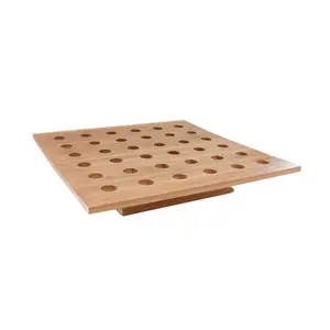 212 MAIN 36-Hole Bamboo Cone and Temaki Display, Reusable Display Shelf, Serving Tray - Pack of 1