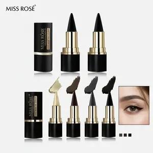 MISS ROSE Eyeliner Gel Pencil Bundle, 1 Set Including 2 Counts Black Stick & 4 Counts Matte Waterproof Gel Pencils, Longwear Eye Liner, Long-lasting, Smudge-proof, 2.5ml Each, Adult Makeup Set, Creme Gel Liner