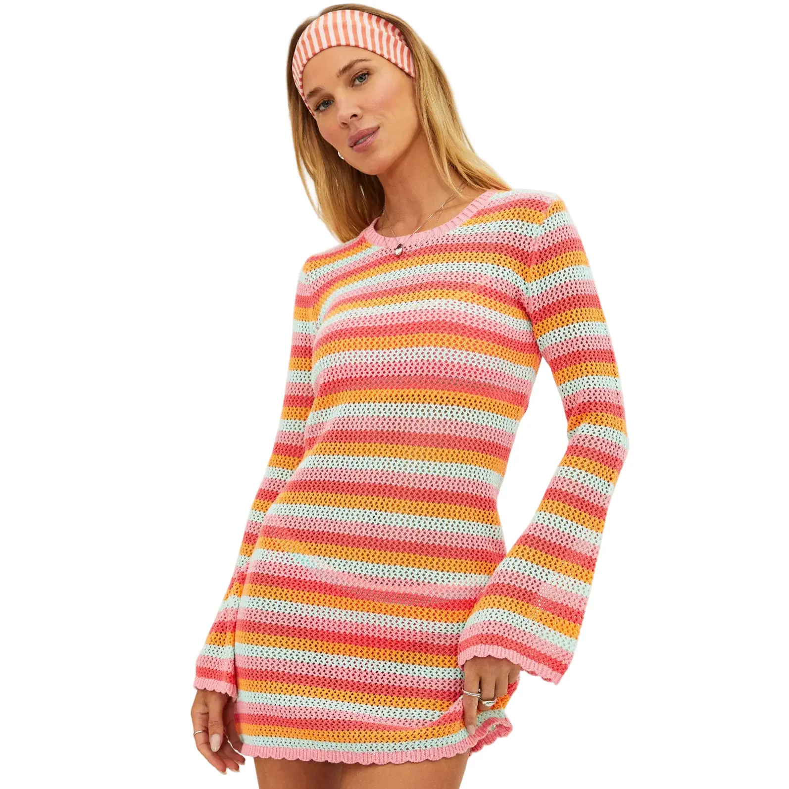 Libbi Dress Guava Jelly Crochet
