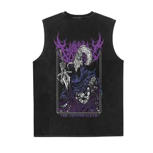 Men's Dark Souls 90s Graphic Sleeveless Vest, Streetwear Top, Vacation Outfits