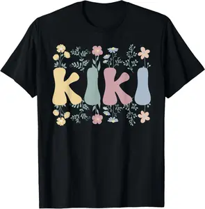 Kiki Flowers Kiki Grandmother Kiki Grandma T-Shirt
