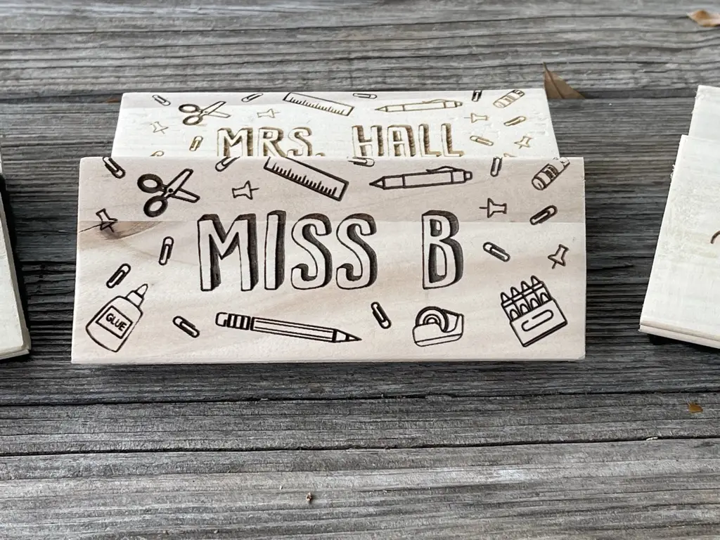 Personalized Teacher Dry Eraser | Laser Engraved Teacher Appreciation or Back to School Gift for Teachers or Educators