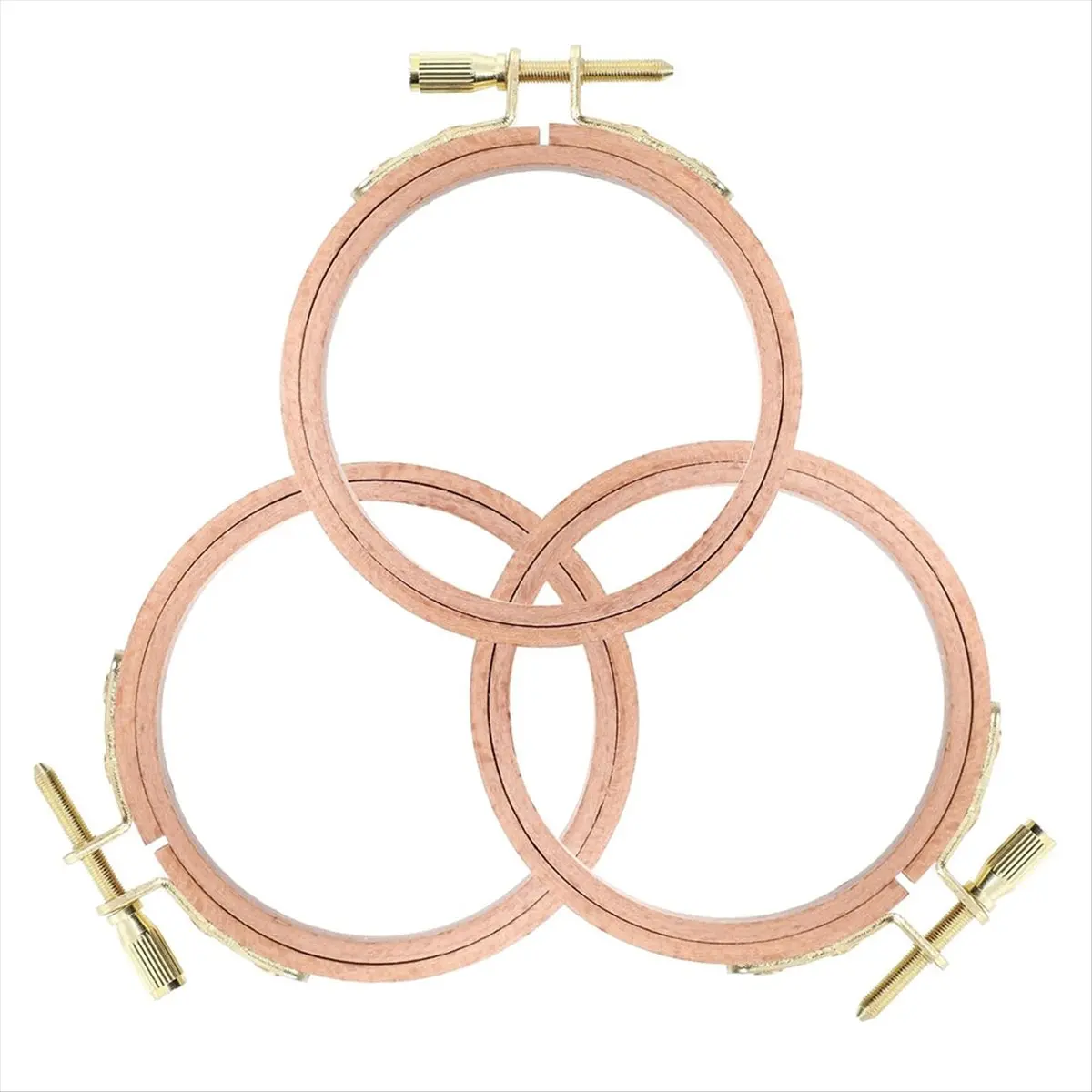 3 Pack 3 Inch Embroidery Hoop Small Embroidery Hoop Made of Beech Wood, Embroidery Frames for Wooden Rings Crafts