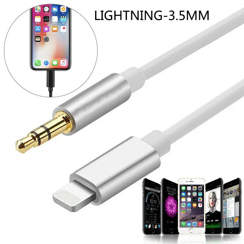 Adapter to 3.5mm AUX Audio Jack Car Adapter Cable Cord For iPhone 12 13 14 X XS XR US Accessories Male