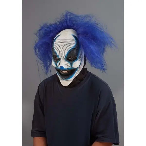Adult Blue Carousel Clown Costume Mask