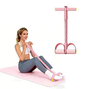 Multifunction Pedal Resistance Trainer with 6 Tubes – Stronger Resistance for Effective Training, Portable Foot Pedal Exerciser for Full-Body Home Workout, Stretching & Fitness Training